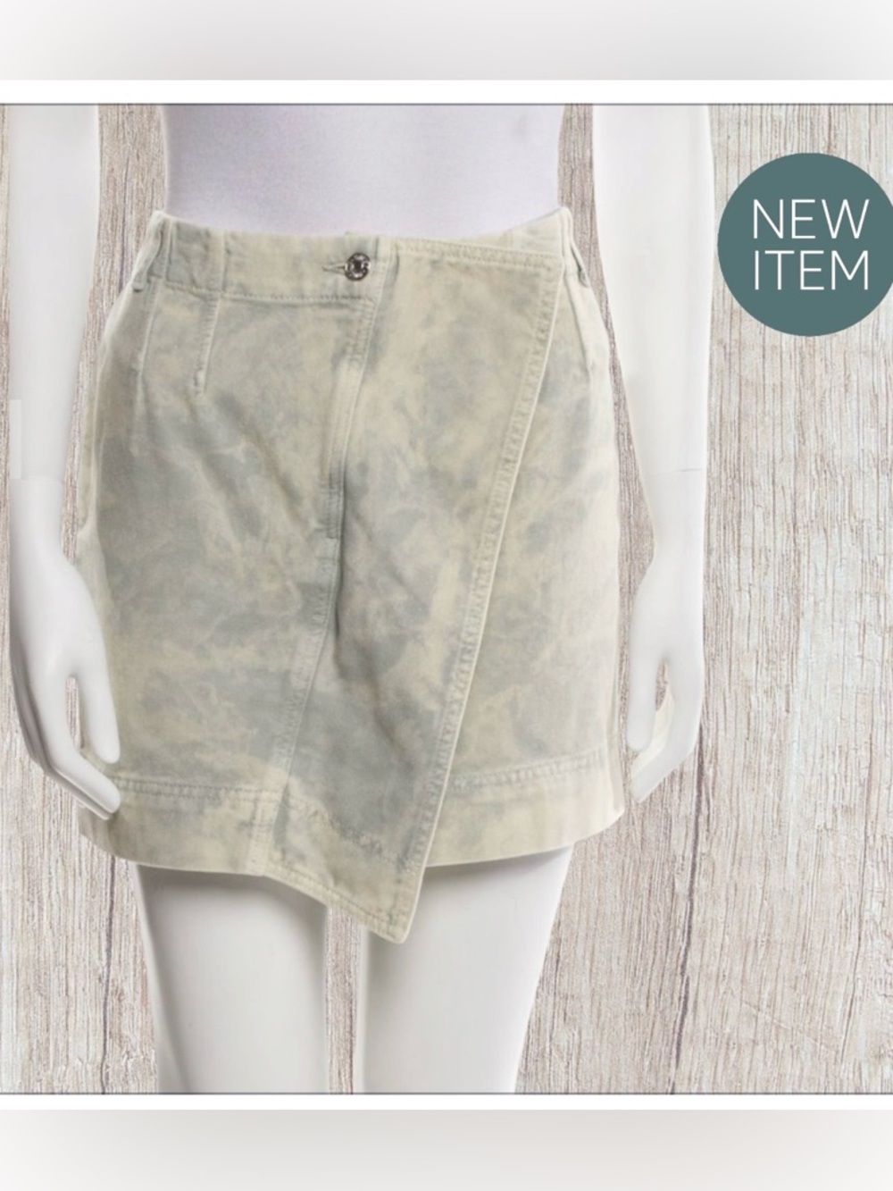 New Authentic Moschino Washed Wrap-Style Skirt ,Retail $445 available size S,M